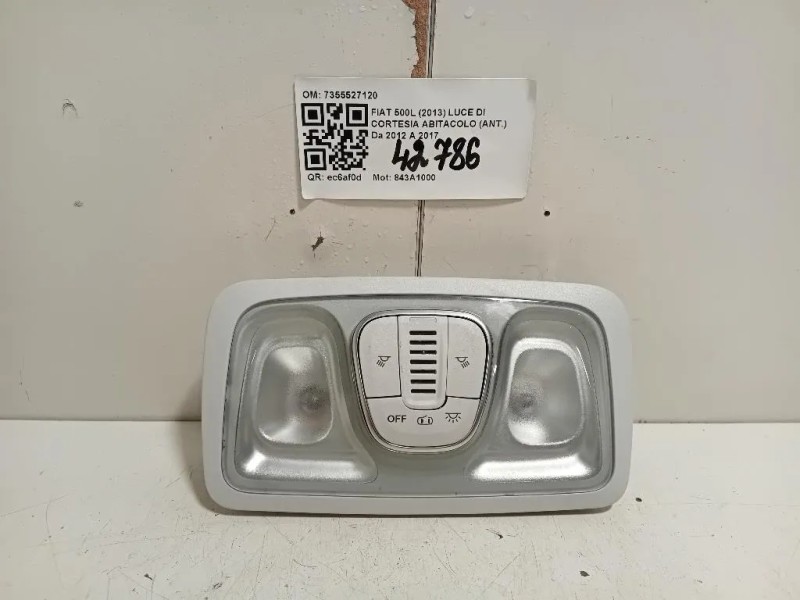 LUCE DI Cortesia Abitacolo ANT 7355527120 Fiat 500L 2013