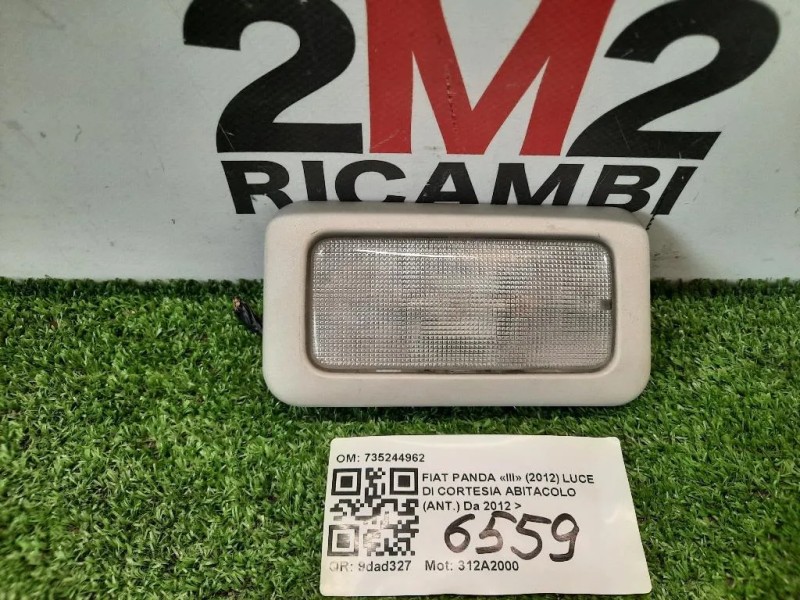 LUCE DI Cortesia Abitacolo ANT 735244962 Fiat Panda III 2012