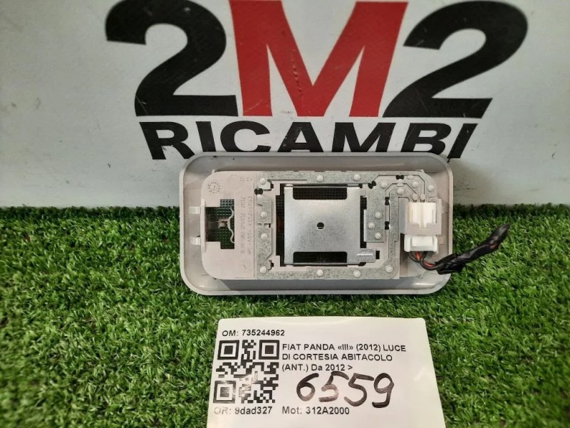 LUCE DI Cortesia Abitacolo ANT 735244962 Fiat Panda III 2012