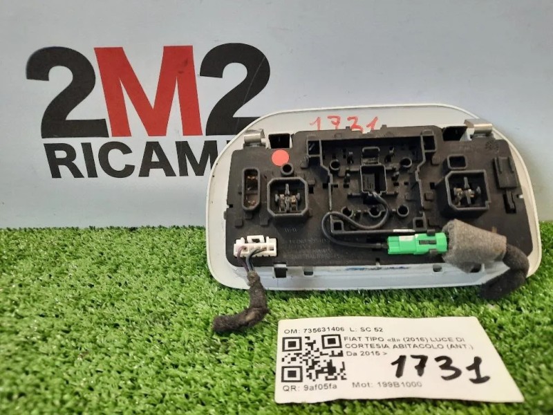 LUCE DI Cortesia Abitacolo ANT 735631406 Fiat TIPO II 2016