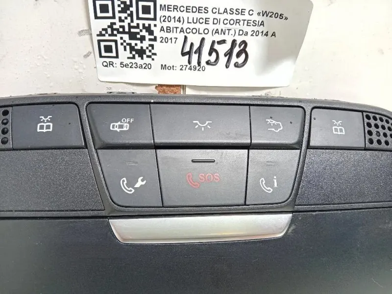 LUCE DI Cortesia Abitacolo ANT A0009018503 Mercedes Classe C W205 2014