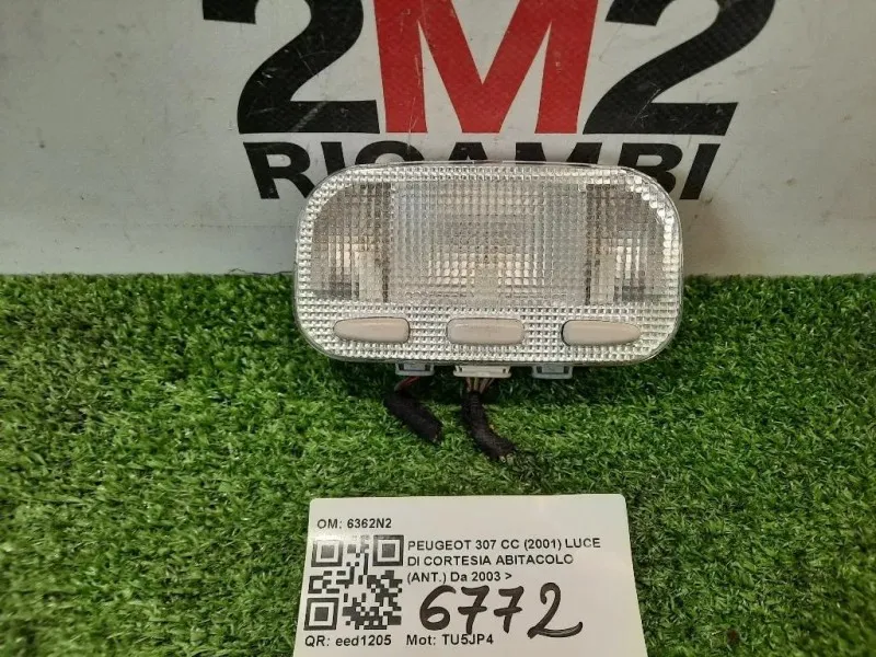 LUCE DI Cortesia Abitacolo ANT 6362N2 Peugeot 307 CC 2001