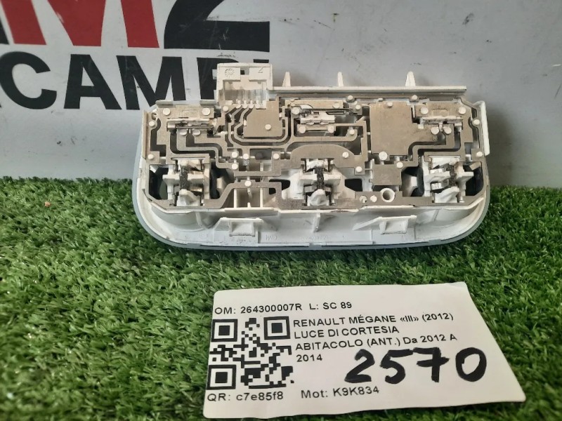 LUCE DI Cortesia Abitacolo ANT 264300007R Renault Mégane III 2012