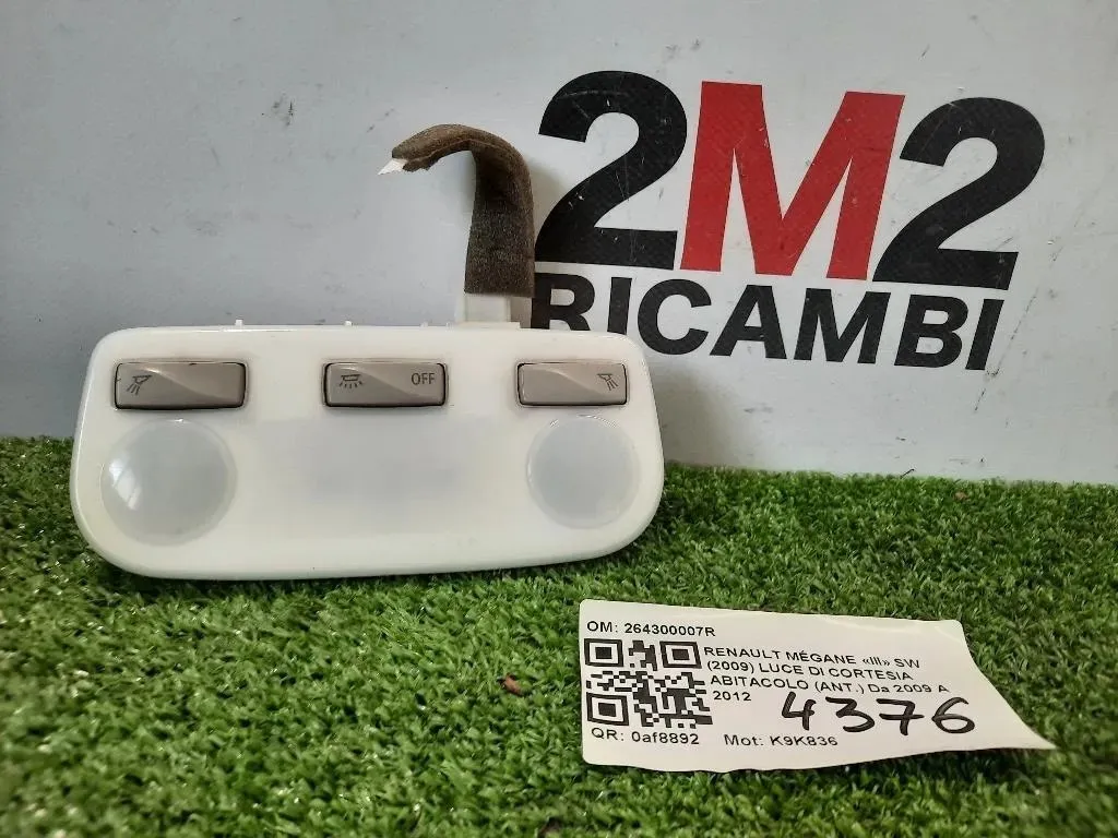 LUCE DI Cortesia Abitacolo ANT 264300007R Renault Mégane III SW 2009