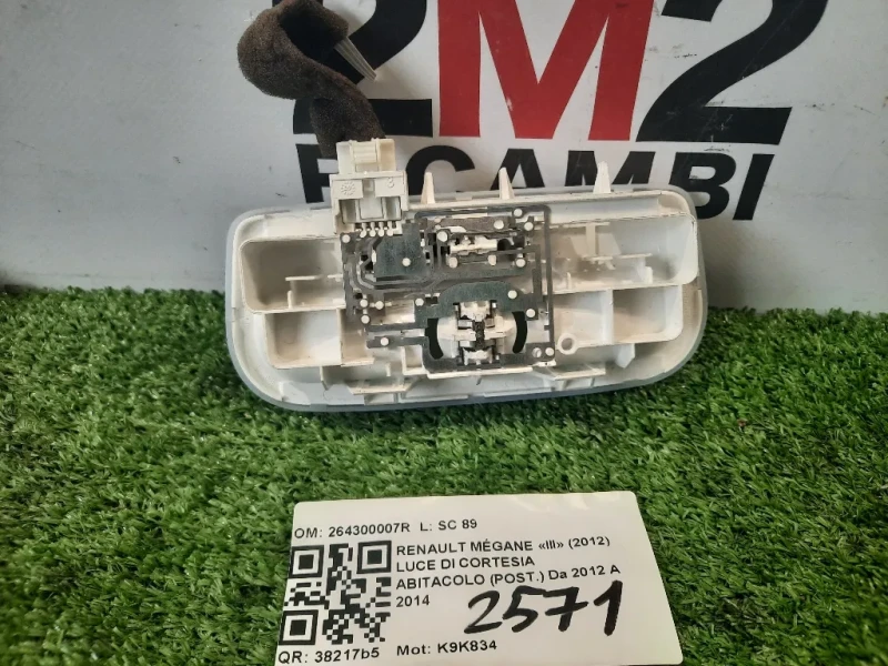 LUCE DI Cortesia Abitacolo POST 264300007R Renault Mégane III 2012