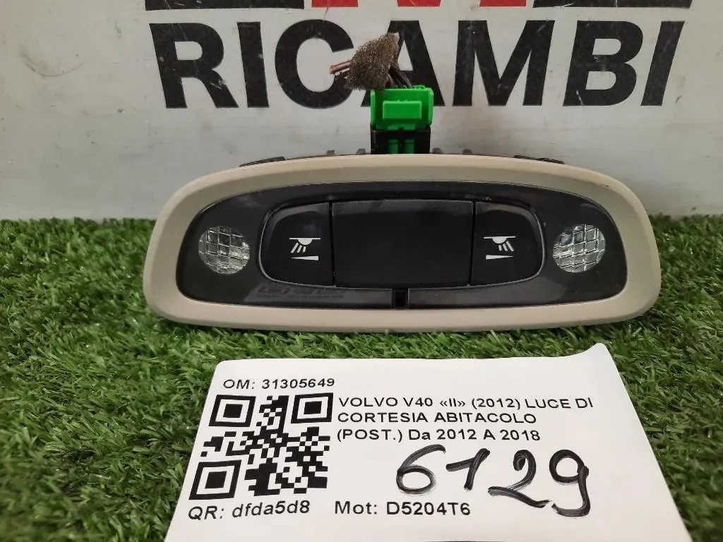 LUCE DI Cortesia Abitacolo POST 31305649 LUCE Volvo V40 II 2012