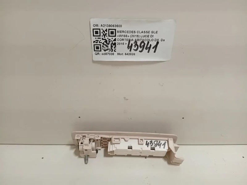 LUCE DI Cortesia Abitacolo DX A2139063600 Mercedes Classe GLE W166 2015