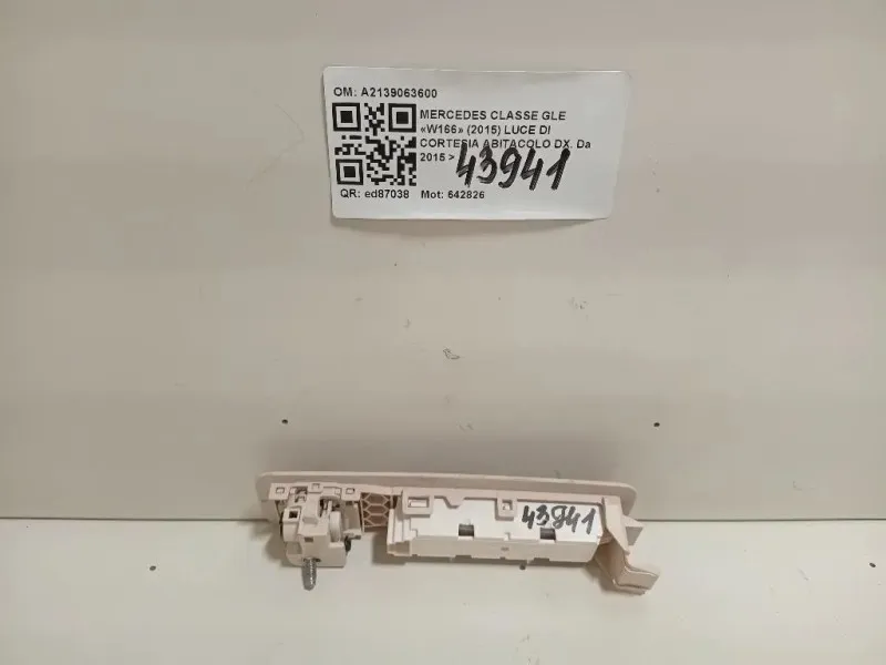 LUCE DI Cortesia Abitacolo DX A2139063600 Mercedes Classe GLE W166 2015