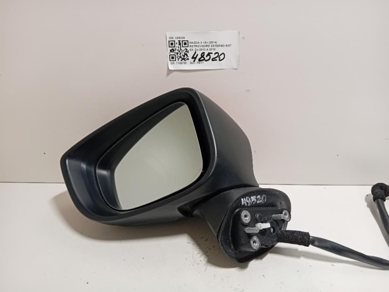 Retrovisore Esterno ANT SX 024228 8 PIN Mazda 3 III 2014