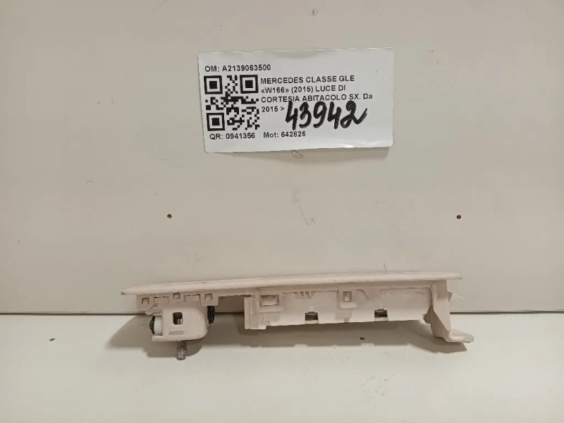 LUCE DI Cortesia Abitacolo SX A2139063500 Mercedes Classe GLE W166 2015