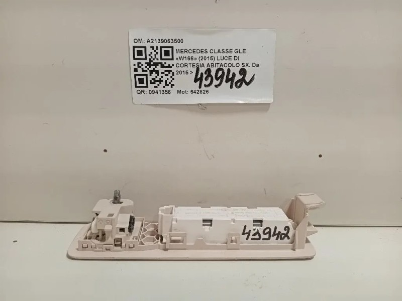 LUCE DI Cortesia Abitacolo SX A2139063500 Mercedes Classe GLE W166 2015