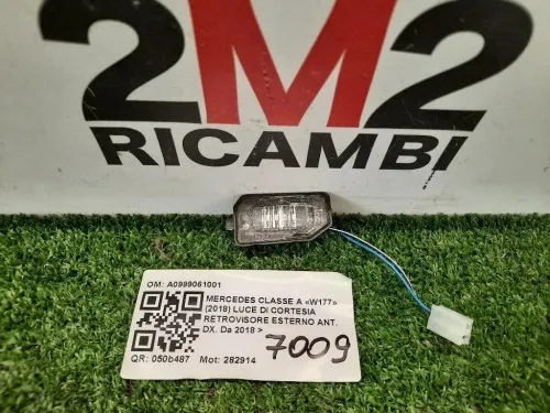 LUCE DI Cortesia Retrovisore Esterno ANT DX A0999061001 Mercedes Classe A W177 2018