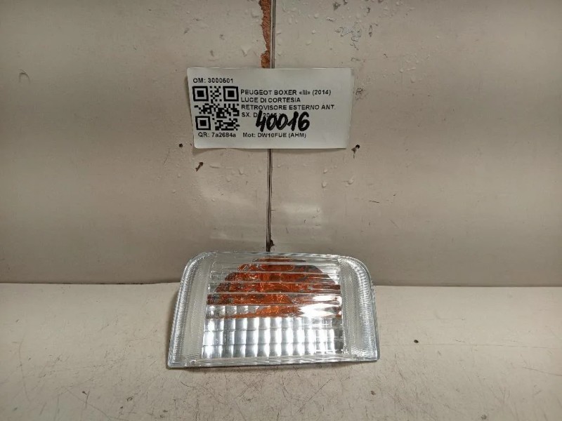 LUCE DI Cortesia Retrovisore Esterno ANT SX 3000501 Peugeot Boxer III 2014