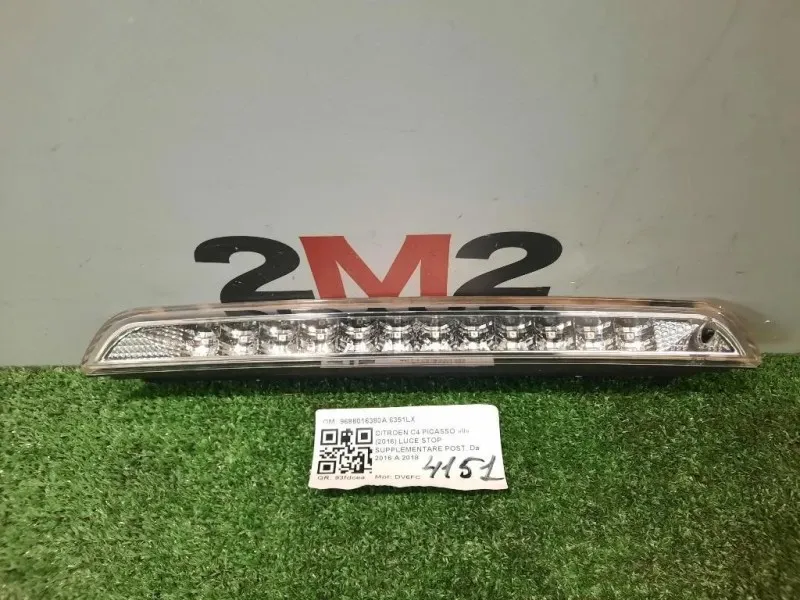 LUCE STOP Supplementare POST 9688016380A 6351LX Citroen C4 Picasso II 2016