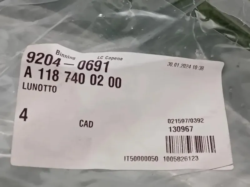 Lunotto A1187400200 Mercedes Classe CLA X118 Shooting Brake 2023