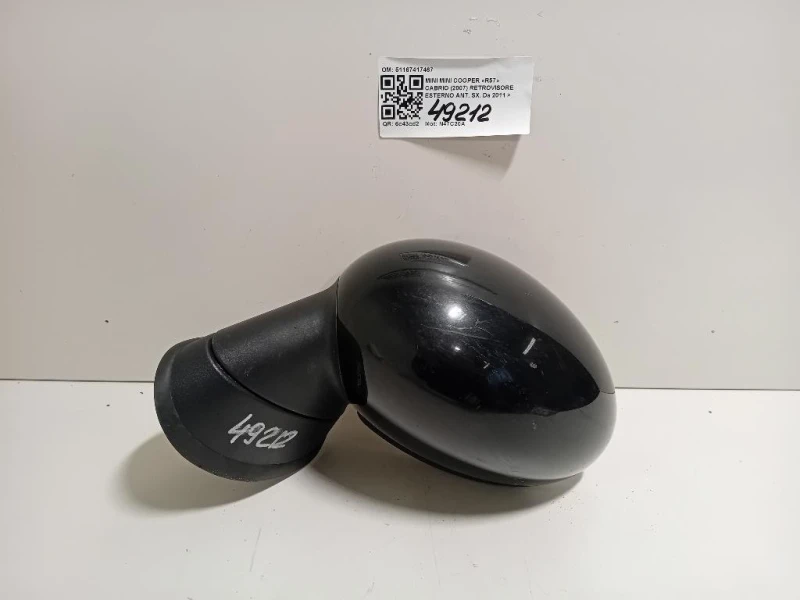 Retrovisore Esterno ANT SX 51167417467 Mini MINI Cooper R57 Cabrio 2007