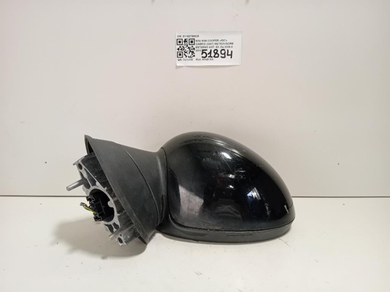 Retrovisore Esterno ANT SX 51162755635 Mini MINI Cooper R57 Cabrio 2007