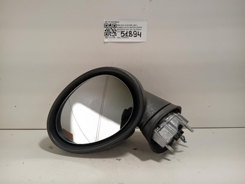 Retrovisore Esterno ANT SX 51162755635 Mini MINI Cooper R57 Cabrio 2007