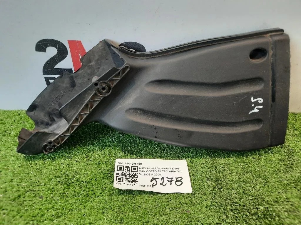 Manicotto Filtro ARIA DX 8E0129618H Audi A4 8ED Avant 2005