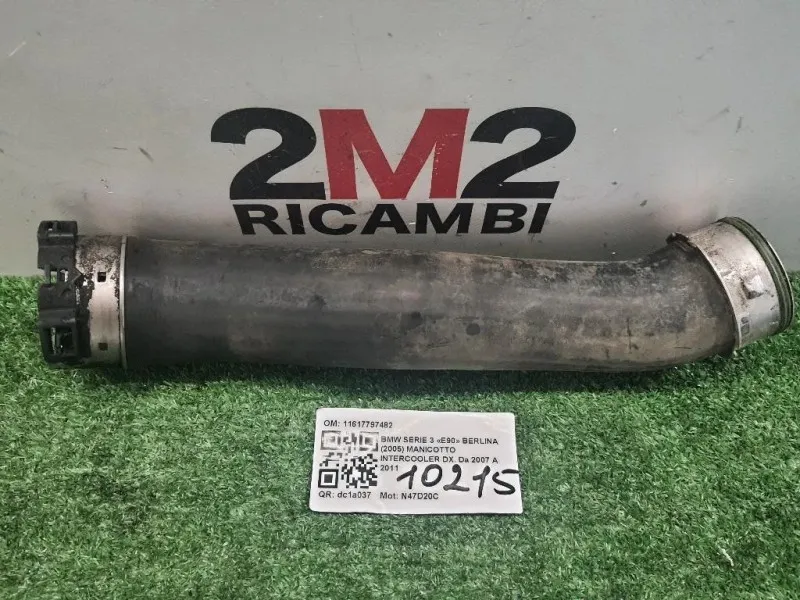 Manicotto Intercooler DX 11617797482 Bmw Serie 3 E90 Berlina 2005