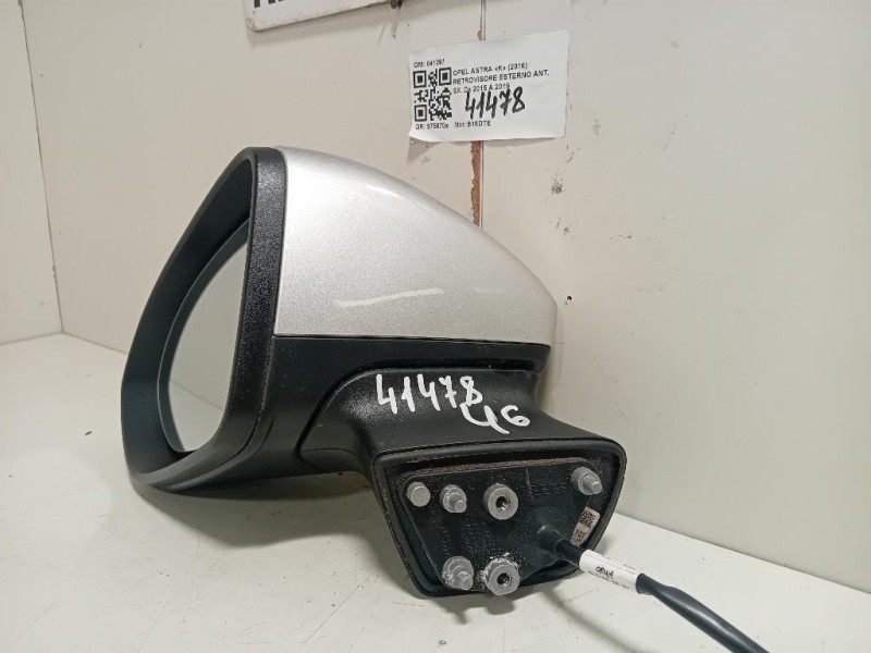 Retrovisore Esterno ANT SX 041397 5 FILE Opel Astra K 2016