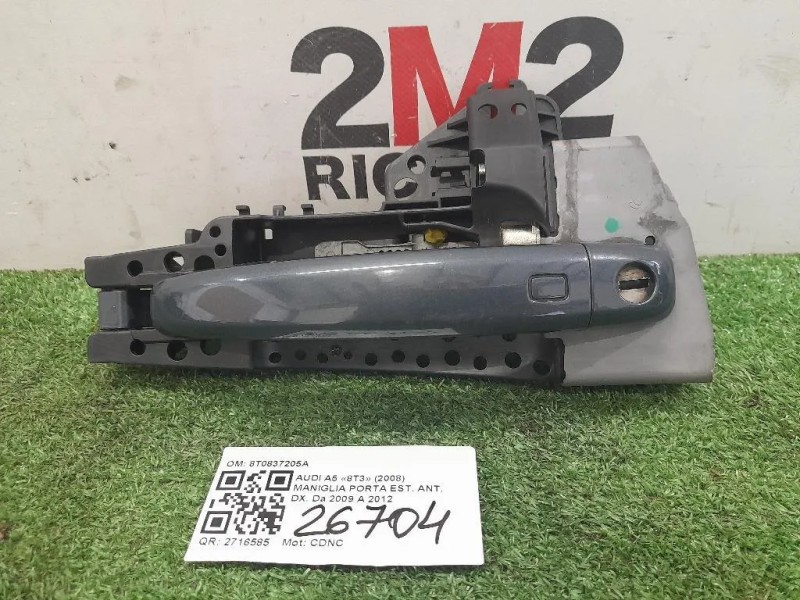 Maniglia Porta EST ANT DX 8T0837205A Audi A5 8T3 2008