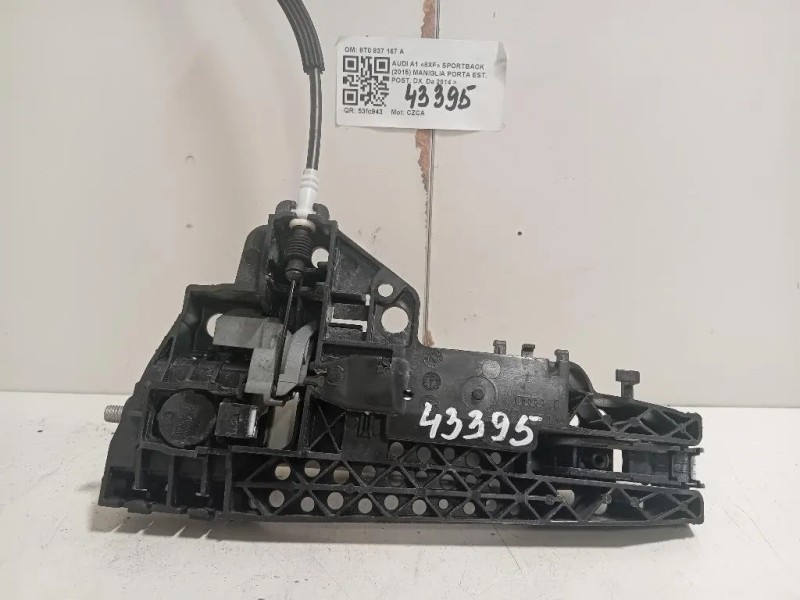 Maniglia Porta EST POST DX 8T0 837 167 A Audi A1 8XF Sportback 2015