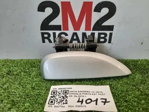 Maniglia Porta EST POST DX 806062700R Dacia Sandero II 2016