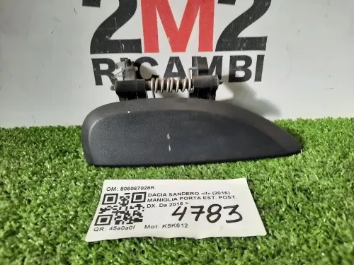 Maniglia Porta EST POST DX 806067028R Dacia Sandero II 2016