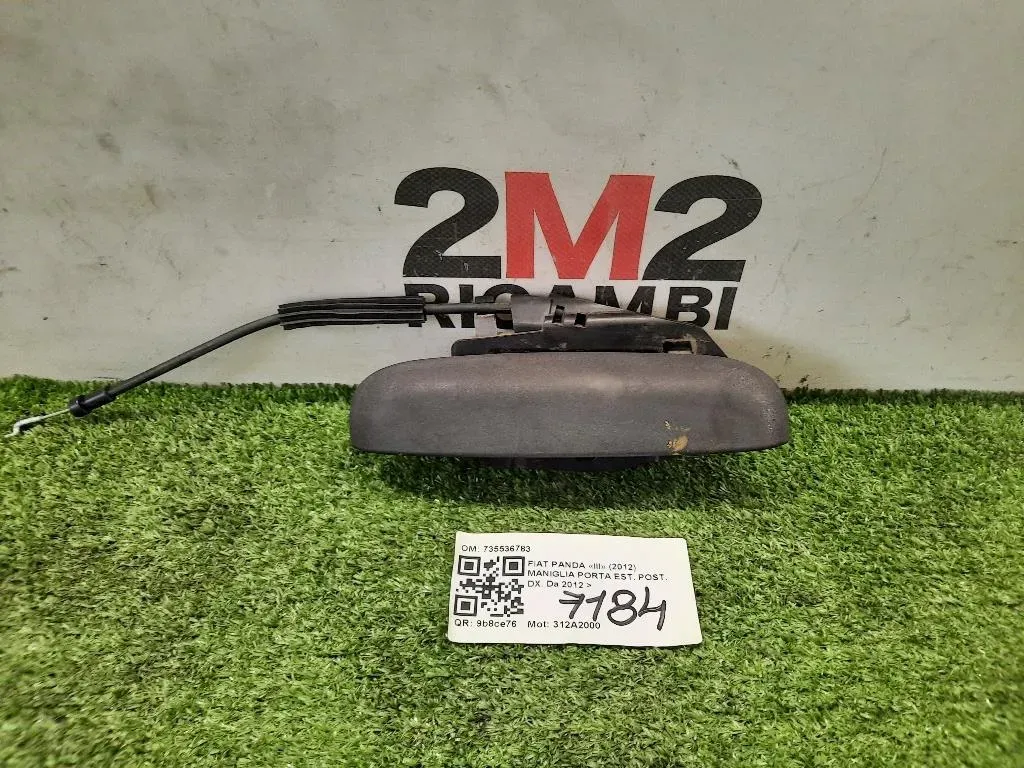 Maniglia Porta EST POST DX 735536783 Fiat Panda III 2012