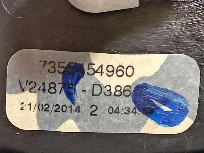 Maniglia Porta EST POST DX 0735545496 Fiat QUBO 2008