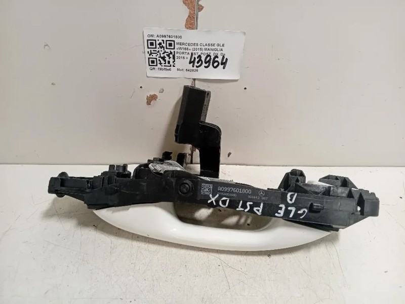 Maniglia Porta EST POST DX A0997601800 Mercedes Classe GLE W166 2015