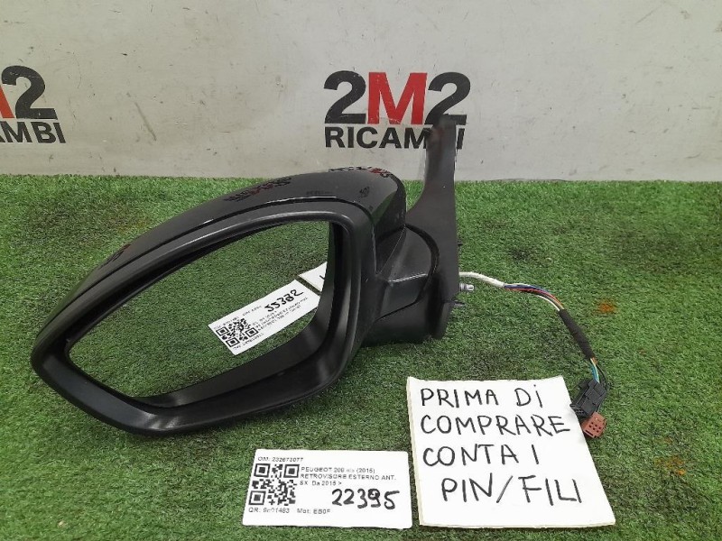 Retrovisore Esterno ANT SX 232673077 Peugeot 208 I 2015