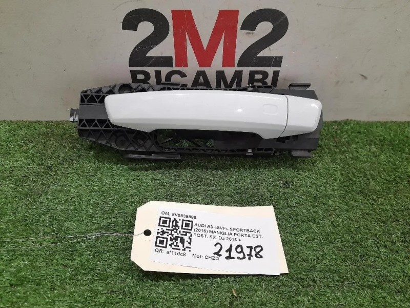 Maniglia Porta EST POST SX 8V0839885 Audi A3 8VF Sportback 2016