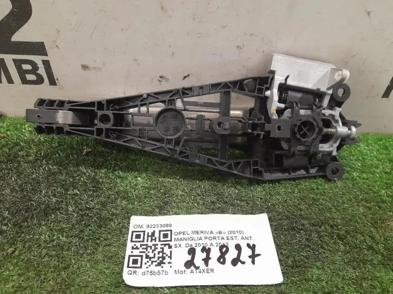 Maniglia Porta EST POST SX 92233089 Opel Meriva B 2010