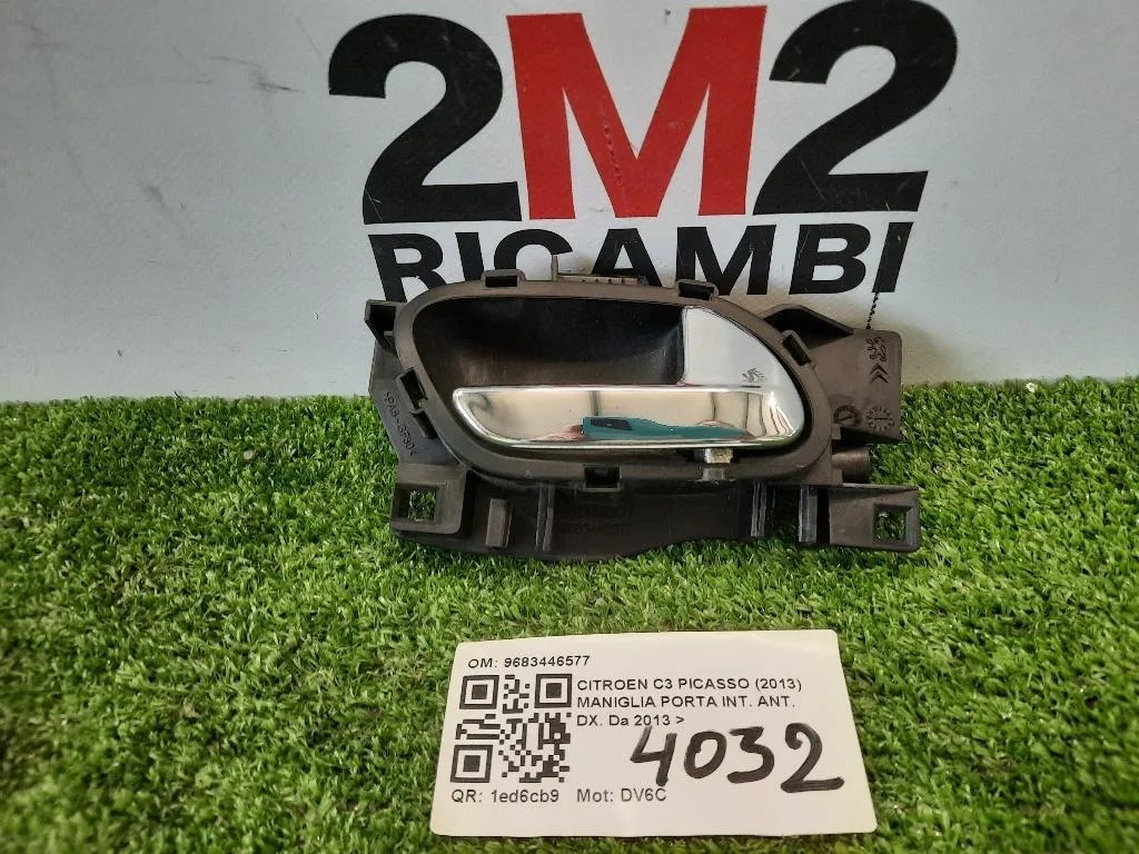 Maniglia Porta INT ANT DX 9683446577 Citroen C3 Picasso 2013