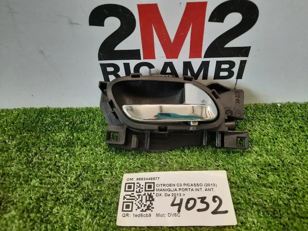 Maniglia Porta INT ANT DX 9683446577 Citroen C3 Picasso 2013