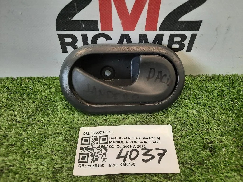 Maniglia Porta INT ANT DX 8200735218 Dacia Sandero I 2008