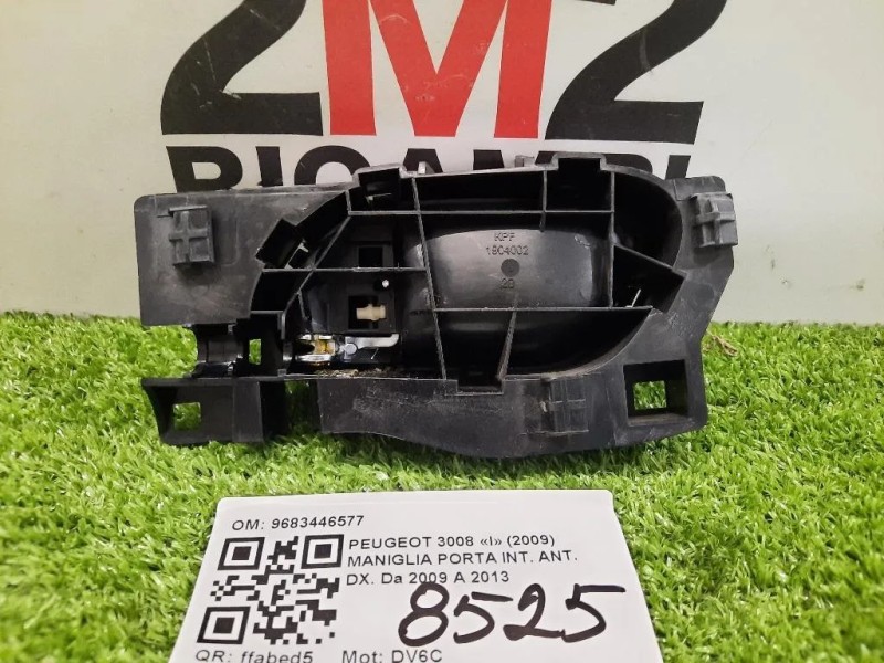 Maniglia Porta INT ANT DX 9683446577 Peugeot 3008 I 2009