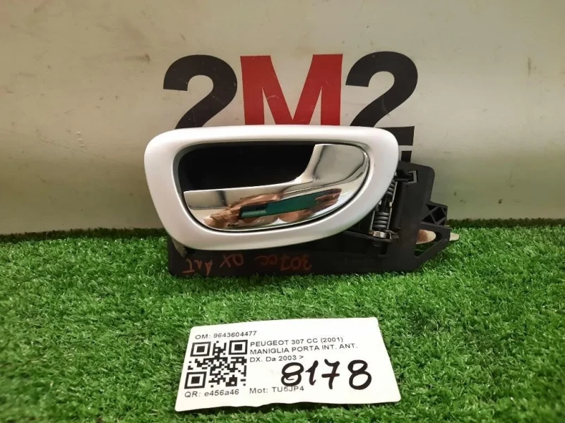 Maniglia Porta INT ANT DX 9643604477 Peugeot 307 CC 2001