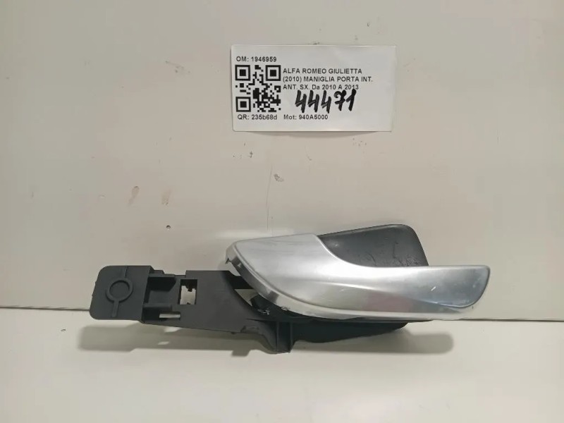Maniglia Porta INT ANT SX MANIGLIA INTERNA ORIGINALE Alfa Romeo Giulietta 2010