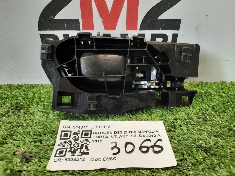 Maniglia Porta INT ANT SX 1905002 Citroen DS3 2010