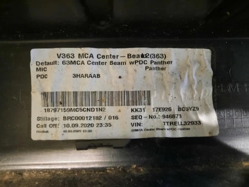 Paraurti Centrale POST 1893399 KK3117E926 Ford Transit VI 2014