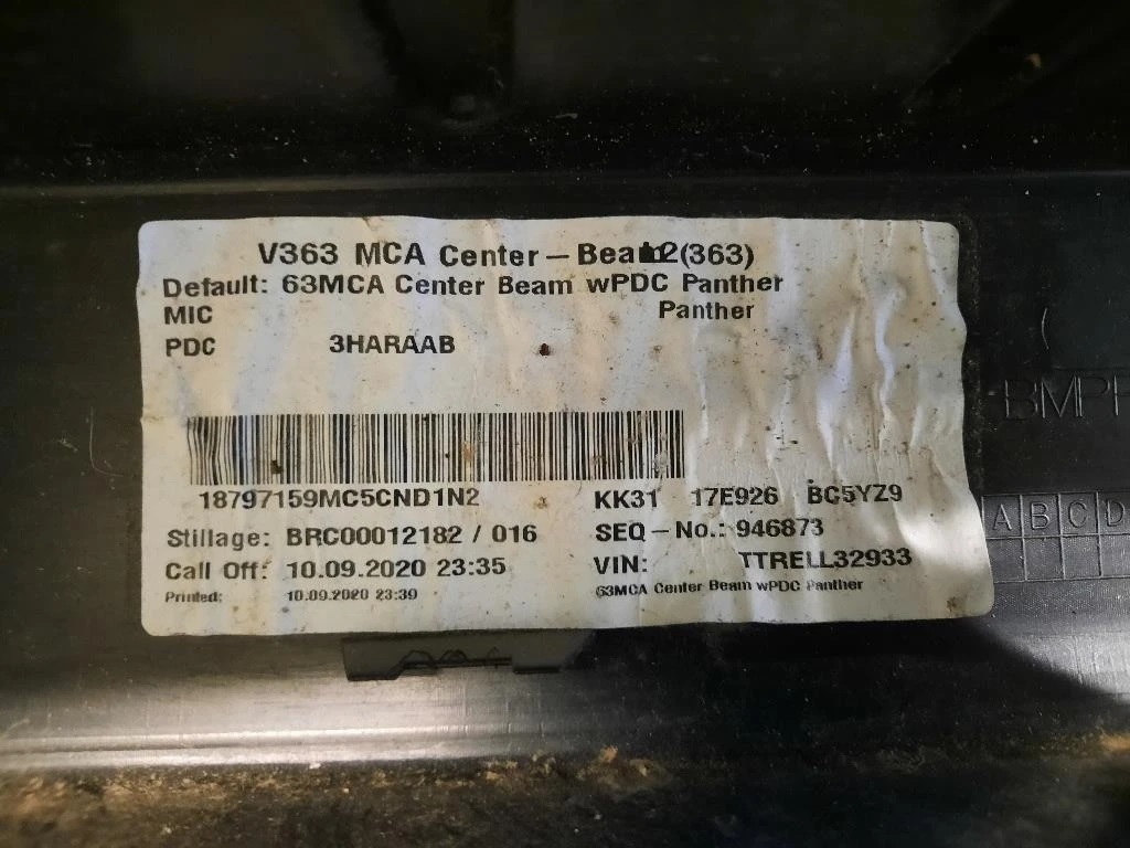 Paraurti Centrale POST 1893399 KK3117E926 Ford Transit VI 2014