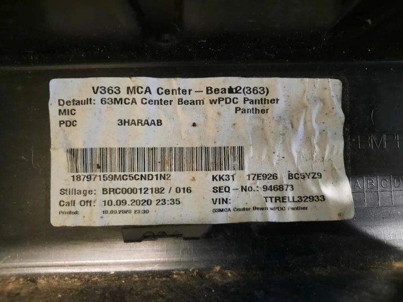 Paraurti Centrale POST 1893399 KK3117E926 Ford Transit VI 2014