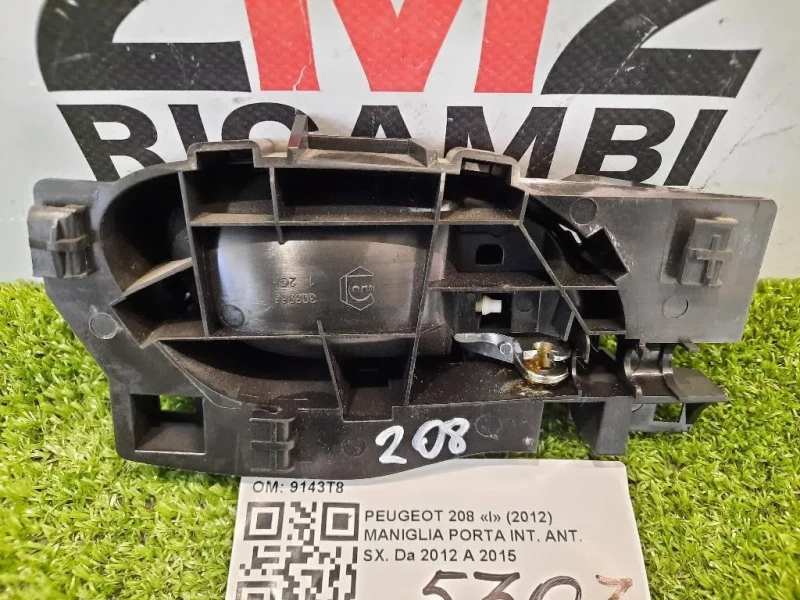 Maniglia Porta INT ANT SX 9143T8 Peugeot 208 I 2012