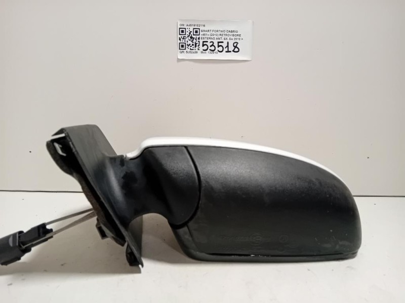 Retrovisore Esterno ANT SX A4518102116 Smart Fortwo Cabrio 451 2010