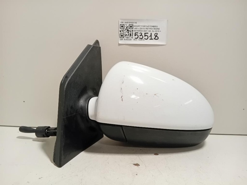 Retrovisore Esterno ANT SX A4518102116 Smart Fortwo Cabrio 451 2010