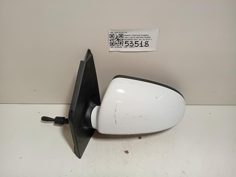 Retrovisore Esterno ANT SX A4518102116 Smart Fortwo Cabrio 451 2010