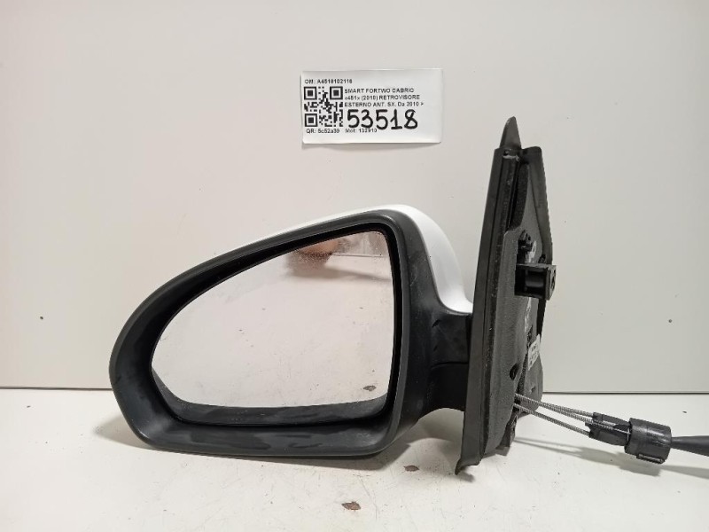 Retrovisore Esterno ANT SX A4518102116 Smart Fortwo Cabrio 451 2010